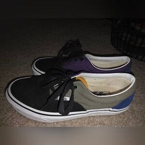 Vans Blue and Purple Canvas Sneakers